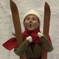 Byers Choice Caroler  - Woman With Ski’s