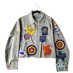 Vintage 1940’s Rifle Gun Club Original Team Patches Work Jacket