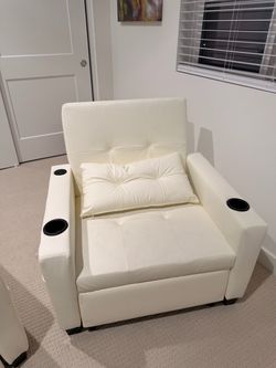 White Recliner Set