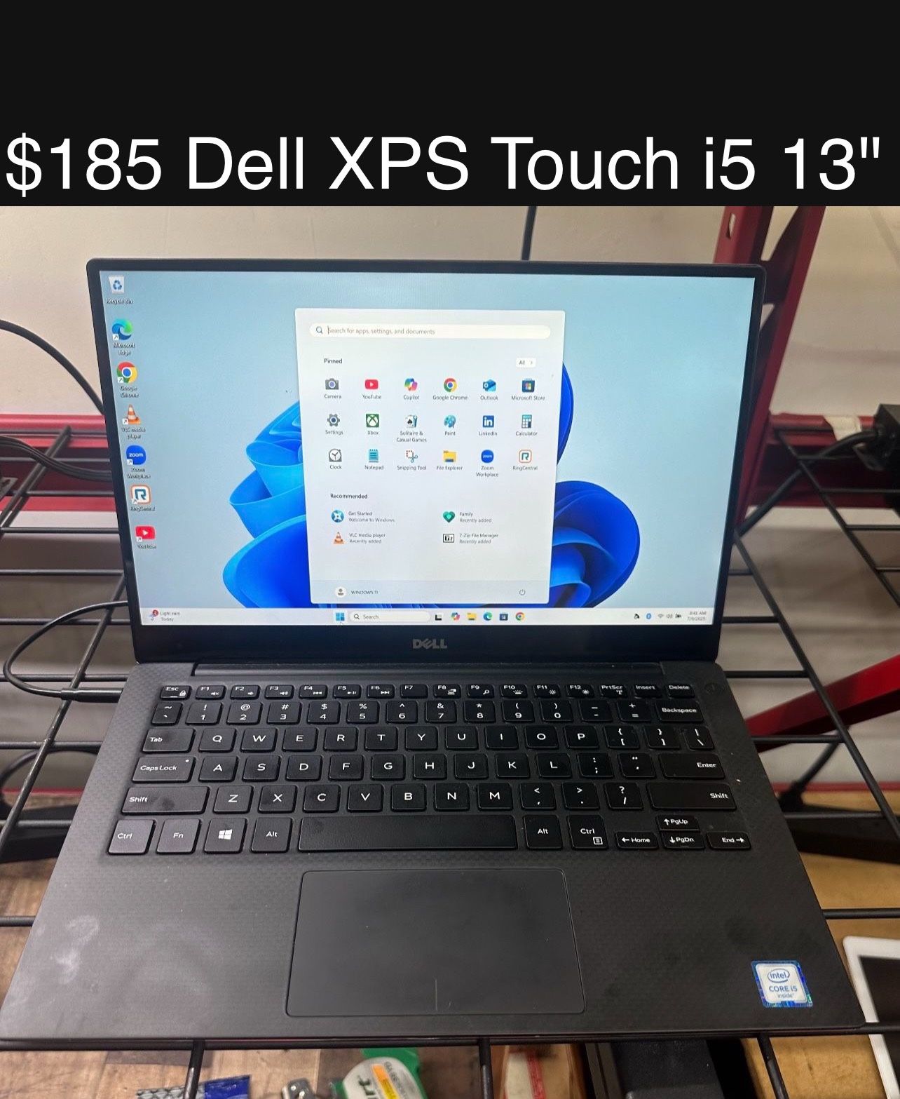 Dell XPS Touchscreen Laptop 13” 8gb i5 M.2 SSD Windows 11 Includes Charger, Good Battery