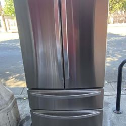 🍂REFRIGERATOR FLAT LG 4 DOORS🍂✔️STAINLESS STEEL✔️🆓️FREE DELIVERY🆓️