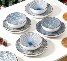 Ceramic dinnerware set pack of 8 4x & 4x