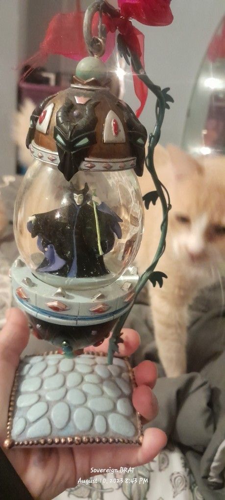 Maleficent Hanging Glass Snow Globe