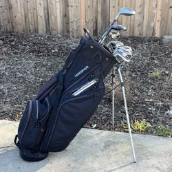Left-Handed 2015 Callaway Big Bertha Golf Set (Driver+5 Hybrid+6i-pw+Jaws X Series 56°&60°wedges+putter+PING Stand Bag)