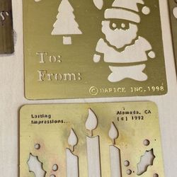 Brass Stencils Christmas Theme (7) Total