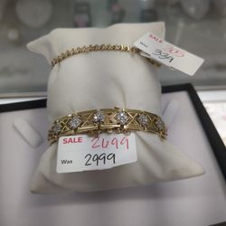 14k10k Gold Diamond Bracelet Different Grams Layaway Available 10%dwon If You Interested Ask Maribel Thank You 