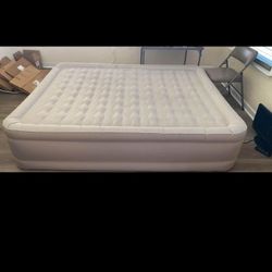 Full Size Air Mattress W/ Built In Pump