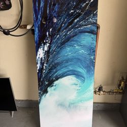 Tempered glass Wall Art Blue Wave 