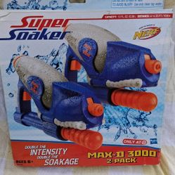 Super Soaker Max-D 3000 2-Pack Squirt Gun Pistol