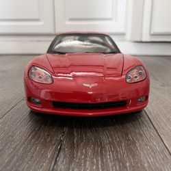 DIECAST 1/12 SCALE big and heavy   RARE LIMITED  HOT WHEELS CORVETTE C6   #2137 of 2,500 MADE! Missing both mirrors 