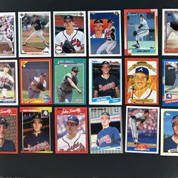 John Smoltz Rookie Baseball Card Lot 