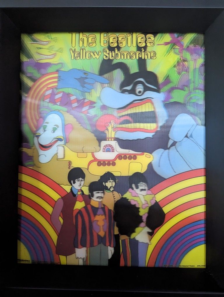 The Beatles 3D Poster With Frame
