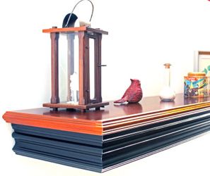Floating hidden compartment shelf