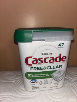 Cascade Free & Clear ActionPacs Dishwasher Detergent – 47 Count – New