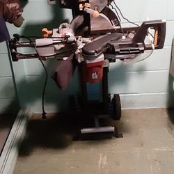 Sliding miter saw 12" double bevel with portable stand