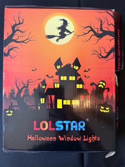 LOLSTAR Halloween Window Lights Pumpkin Ghost Bat Decorations