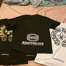 Chrome hearts and Balenciaga T shirts size L
