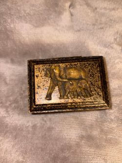 Vintage elephant trinket box