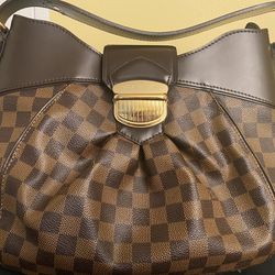 Sistina leather handbag Louis Vuitton Brown in Leather - 30297862