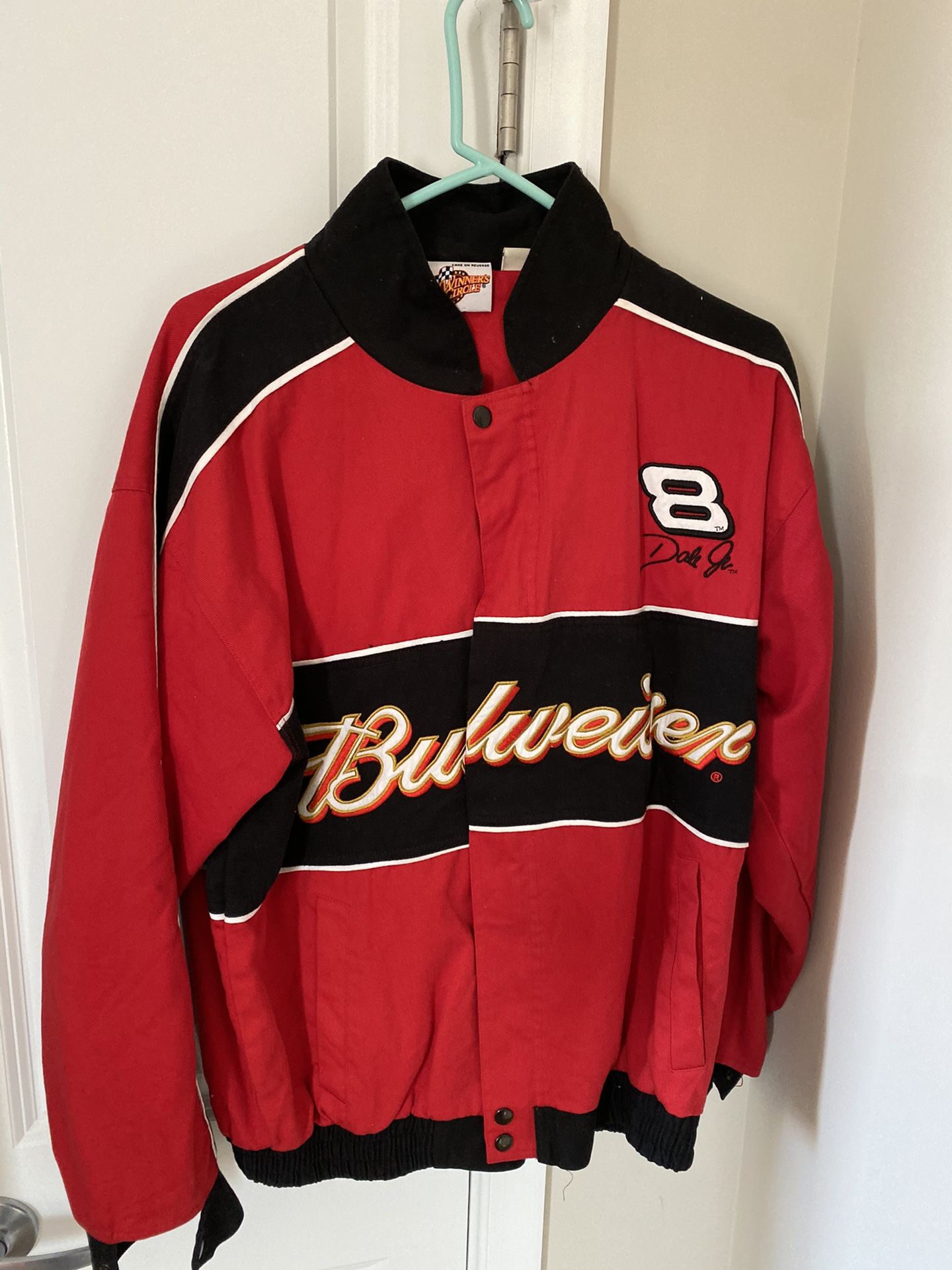 Vintage Dale Earnhart Jr Budweiser Racing Jacket