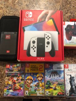 Nintendo Switch OLED in box bundle