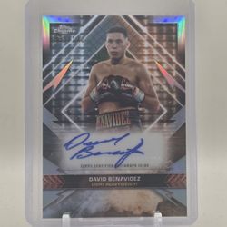 2024 Topps Chrome Boxing David Benavidez Championship Autograph 033/120