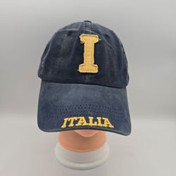 Robin Ruth Italia Letter "I" Blue Adjustable Strapback Hat. 11