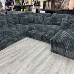 Corduroy Sleeper Sectional