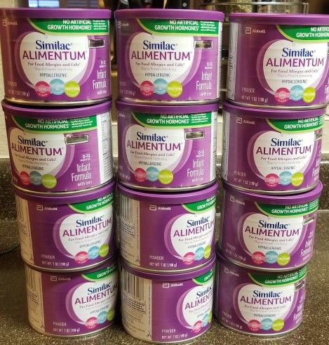 Alimentum Infant Formula Powder. 7 Oz Cans. Lot Of 12 Cans