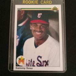 1990 Sammy Sosa Rookie Baseball Error Card Upper Deck #17 Wrong Birthday 