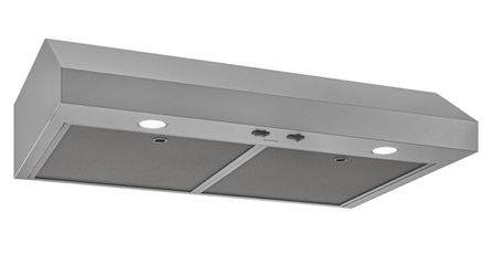 Luxurious modern 30 inch 350 MAX blower CFM 1.5 Sones steel extractor hood  Stainless