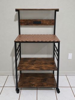 Rustic Coffee Bar / Kitchen Cart
