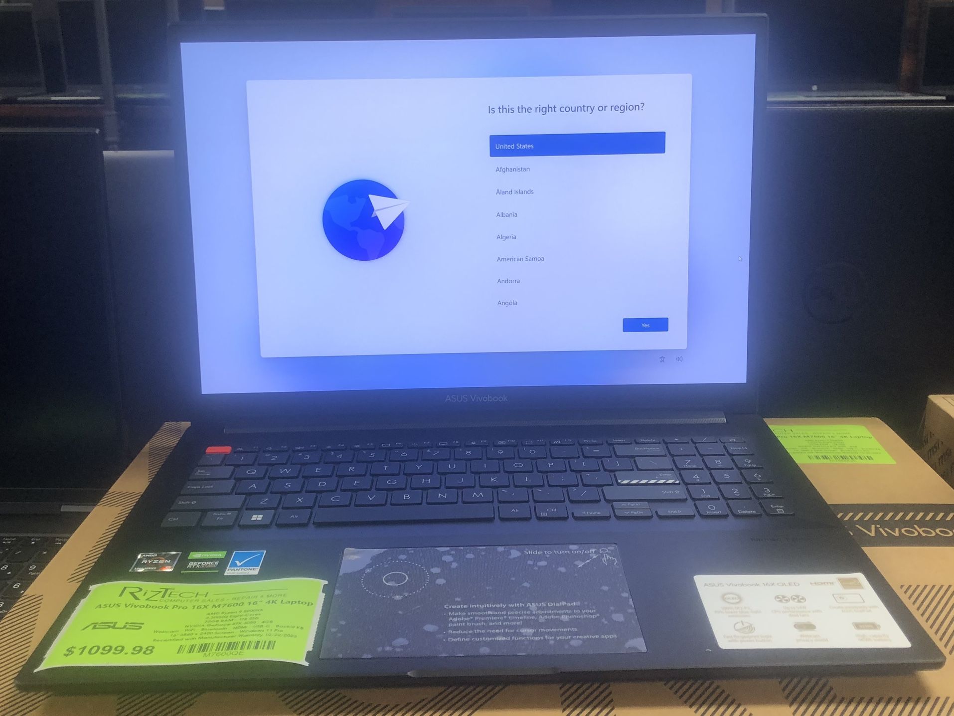 ASUS Vivobook Pro 16X M7600 16" 4K Laptop