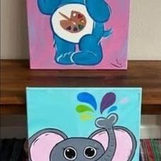 Paintings for Childrens Room Decorations $3 for both