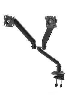 (2)-New In Box-Tempo Dual-Screen Two Arm Monitor Arm - Off White