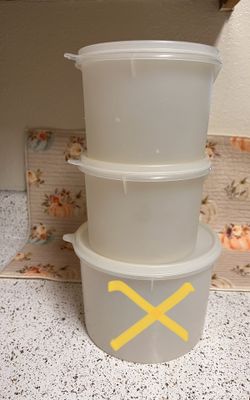 2 Tupperware Containers