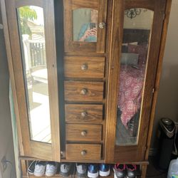 Vintage Armoire Cabinet