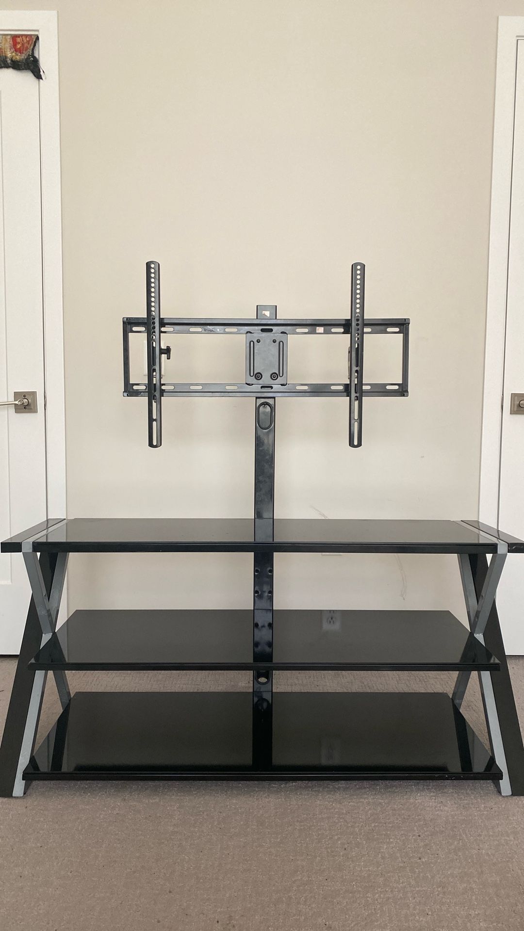 Whalen Xavier 3-in-1 Television Stand for TVs up to 70", Black