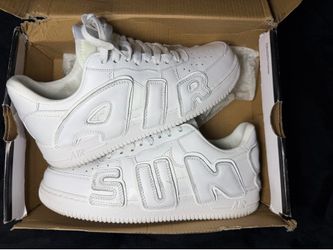 White cpfm AF1 size 9.5