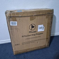PJYuCien Dog Playpen 8 Panel : 24in H - Portable Foldable Pet Playpen
