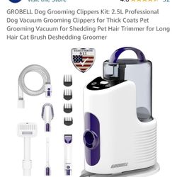 Pet Grooming Hair Cutter And Vacuum 