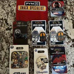 Disney Pins Star Wars, Marvel And Pirates Of The Caribbean