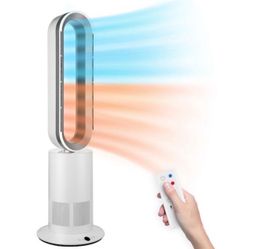 34 Inch Bladeless Tower Fan with Remove, Heater and Fan Combo for Indoor Use, Cooling Oscillating F