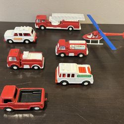 Vintage Tootsietoy 1975 Emergency Rescue 2 Playset Diecast Near Complete +