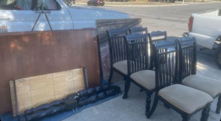 Dinning table six chairs