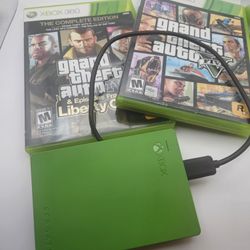 Xbox 360 Games & 2TB External Drive