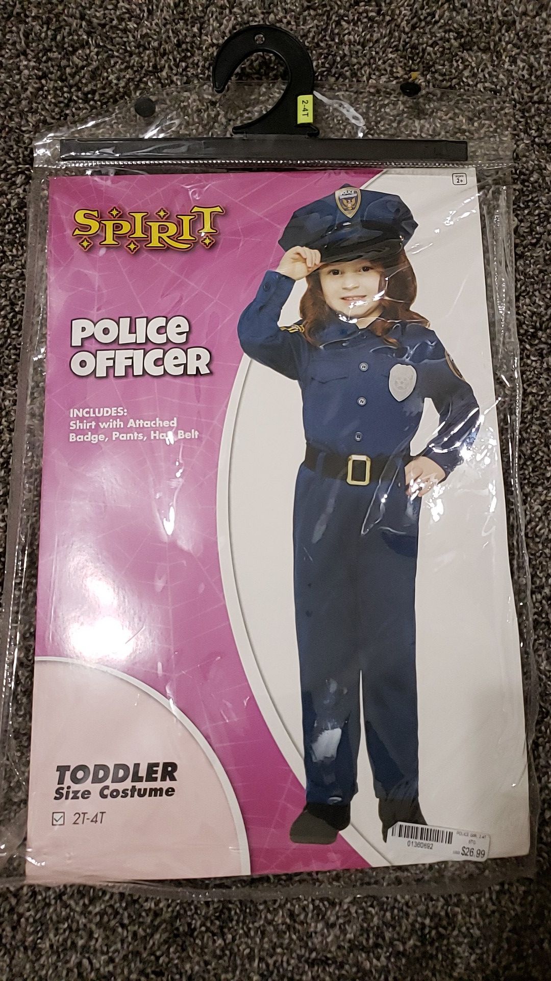 2t to 4t police officer. Halloween.
