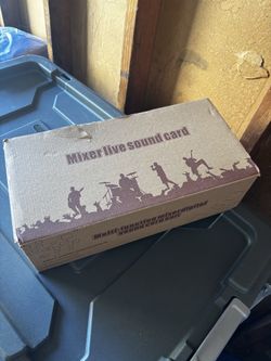portable live sound card mixer