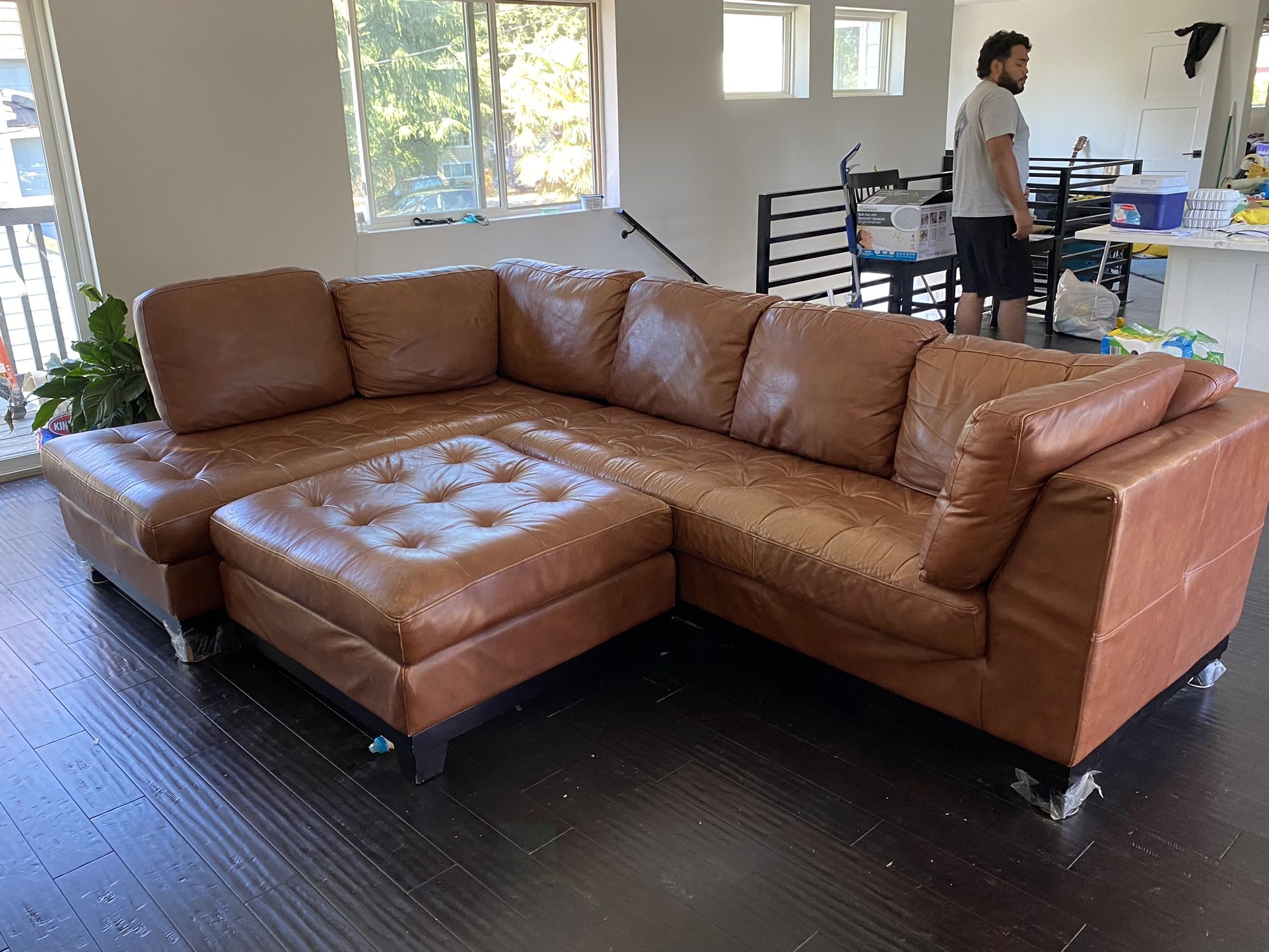 Real Leather Couch for Sale in Seattle, WA OfferUp