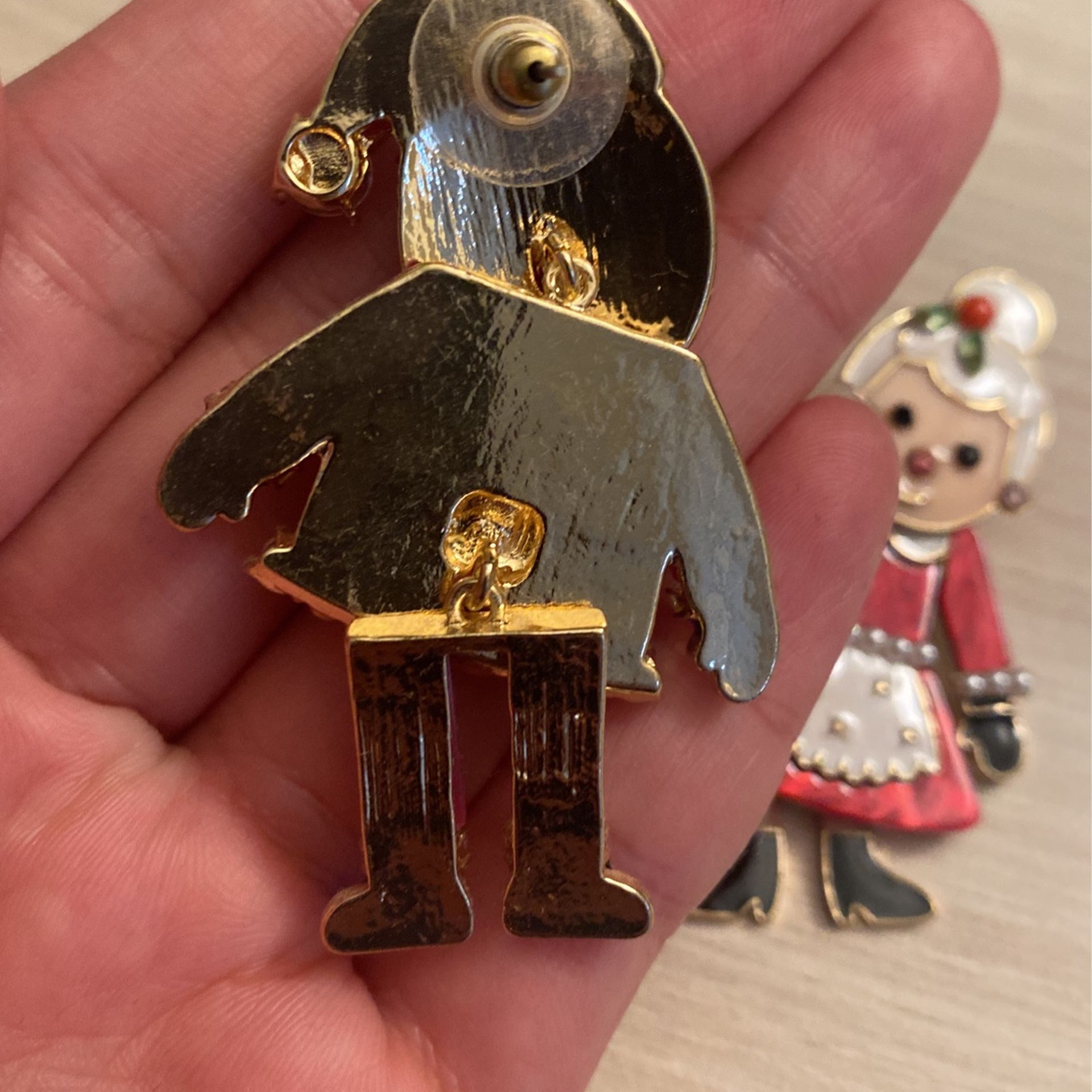 Mr And Mrs Clause Christmas Earrings